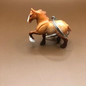 Red Roan Breyer Mini Whinnie Draft Horse Keychain